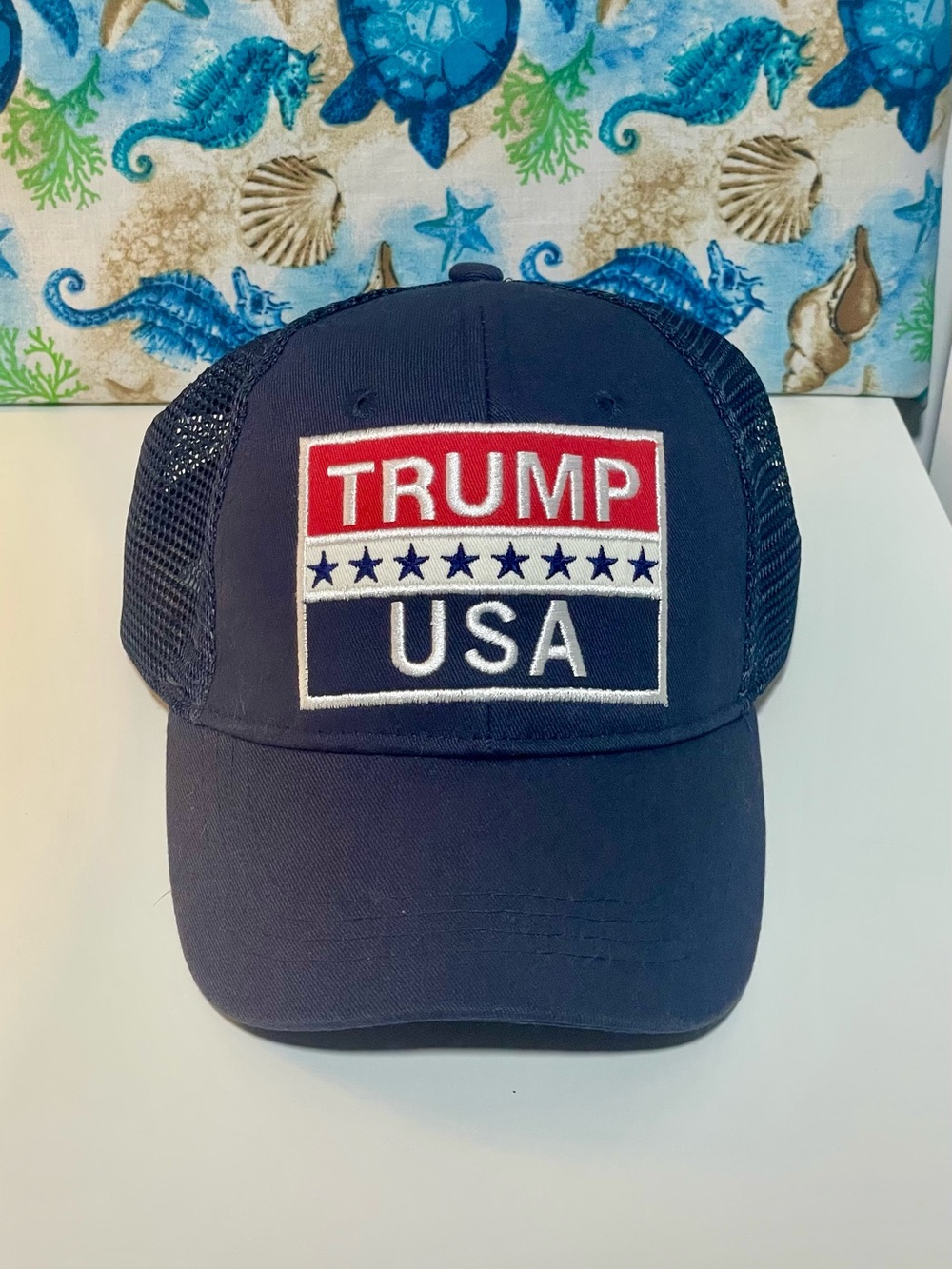 City Hats TRUMP USA Trucker Hat Adjustable Snapback Red White Blue Mesh Cap